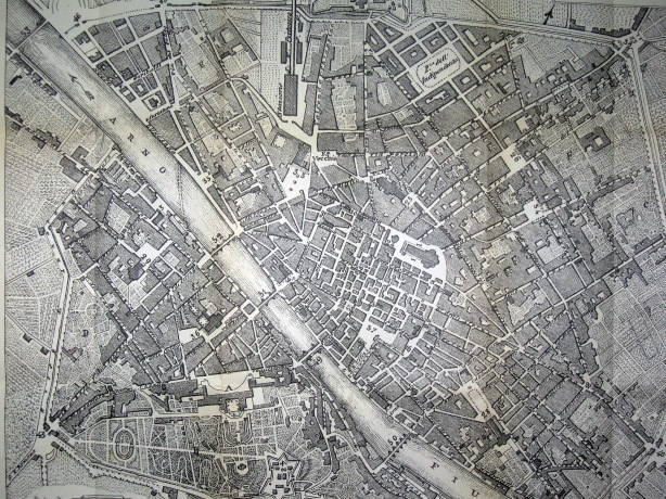 Pianta di firenze - Map of Florence 1864