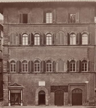 Palazzo Buondelmonti in una foto d'epoca. 