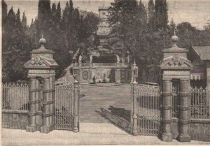 Firenze villa Fabbricotti l'ingresso