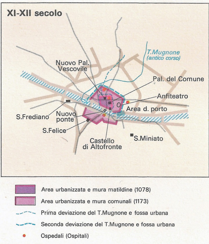Pianta di Firenze XI-XII secolo